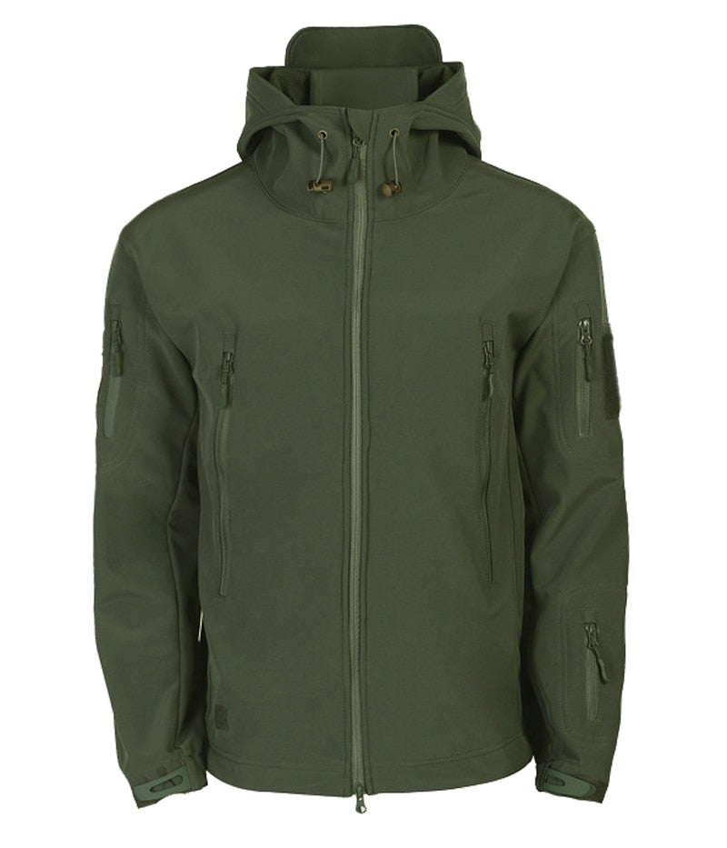 Men's Outdoor Military Jacket with Storage Pockets