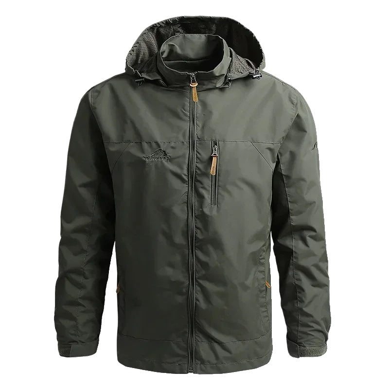 Men's Waterproof Hooded Jacket Outdoor Essential