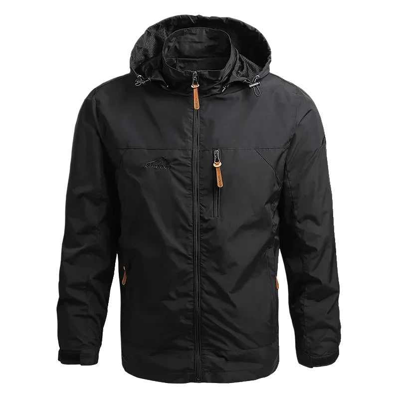Men's Waterproof Hooded Jacket Outdoor Essential