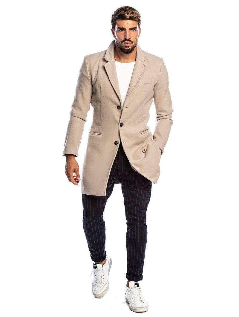 Men's Slim Fit Beige Blazer