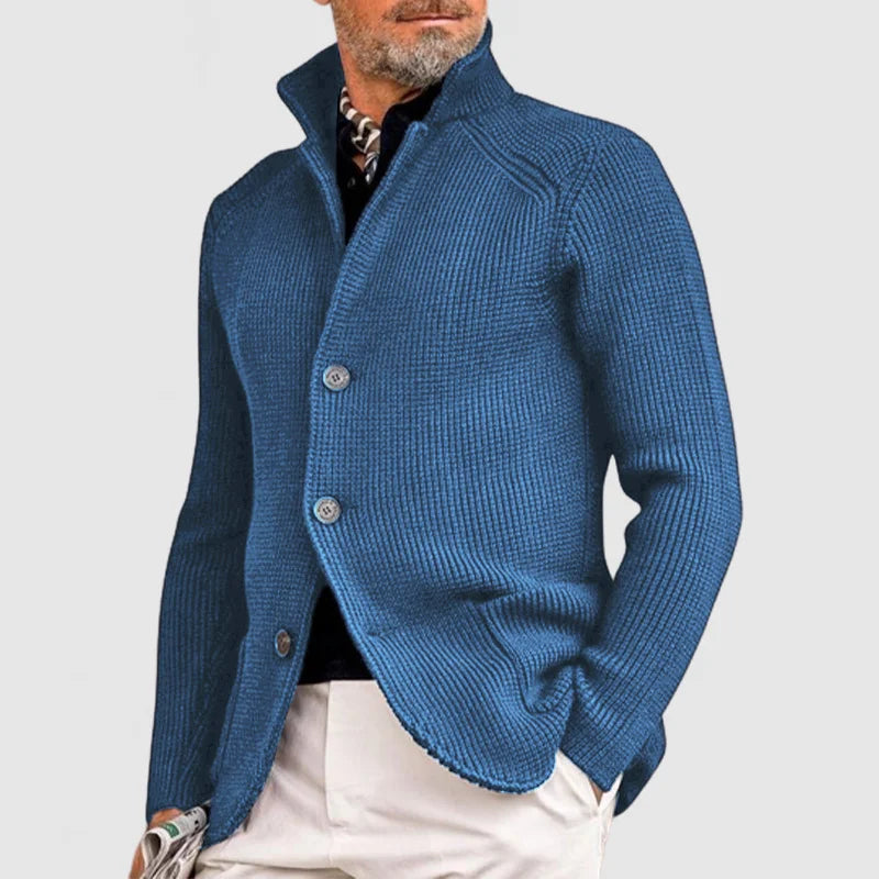 Men's Knitted Cardigan with Pockets