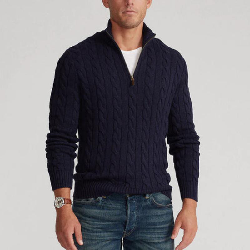 Men's Half Zip Sweater Cotton Luxe