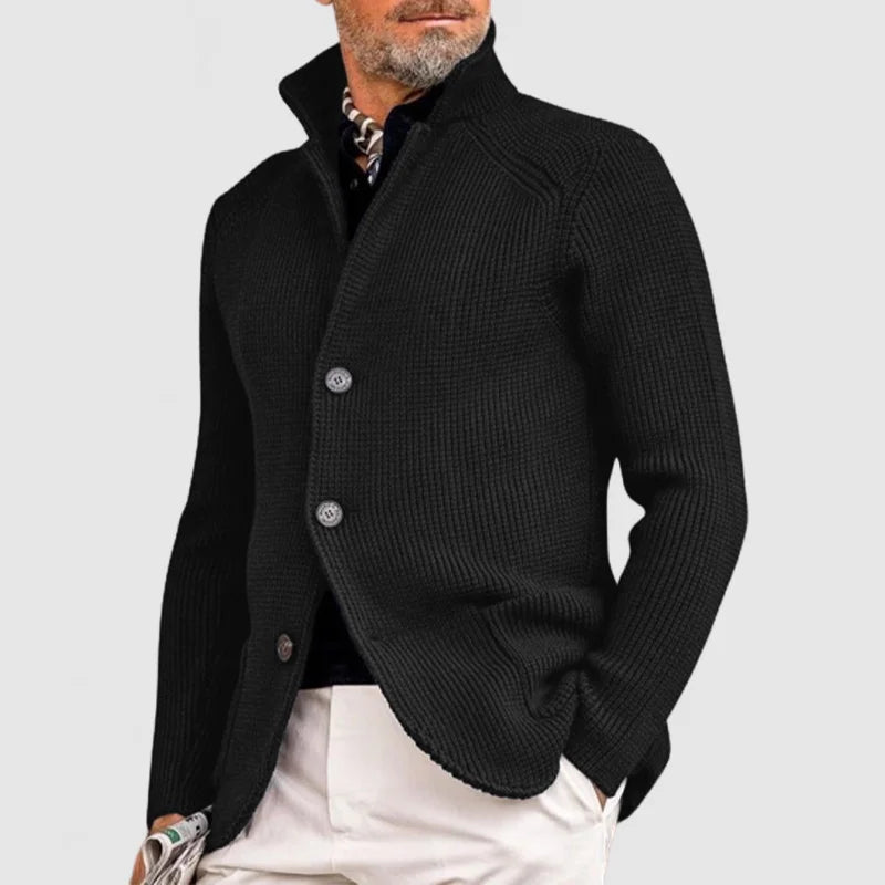 Men's Knitted Cardigan with Pockets