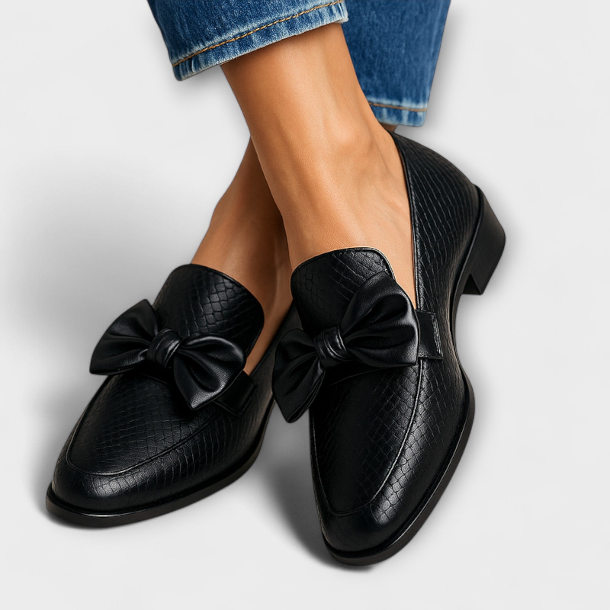Claudia™ - Elegant Bow Loafers