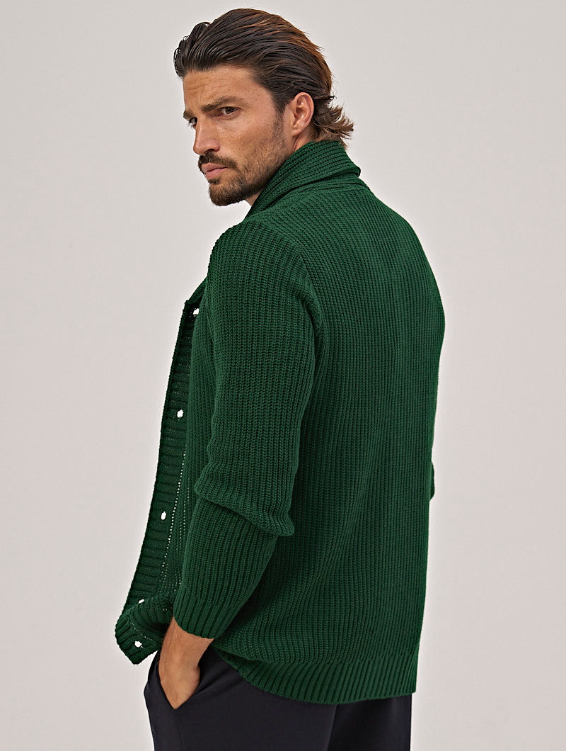 Men's Regular Fit Cardigan with V-neck