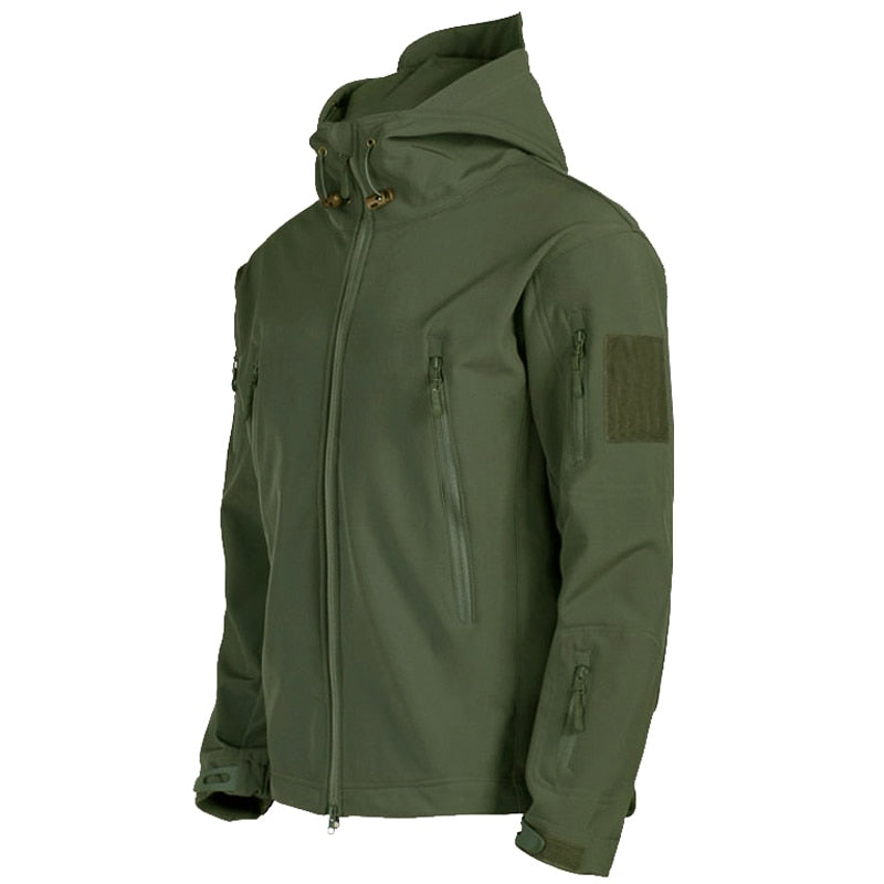 Men's Outdoor Military Jacket with Storage Pockets