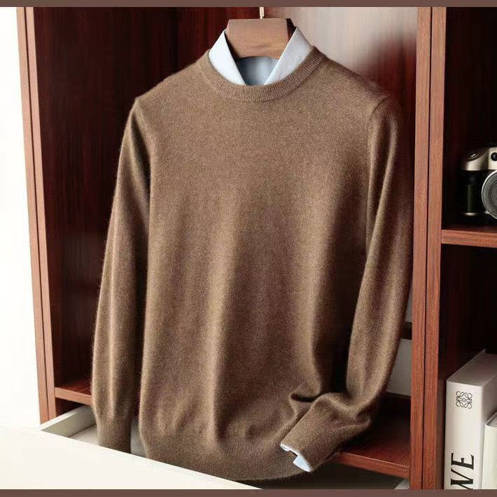 Men's Knitted Jumper with Round Neck