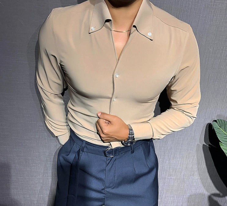Men's Long Sleeve Shirt Elegant Fit