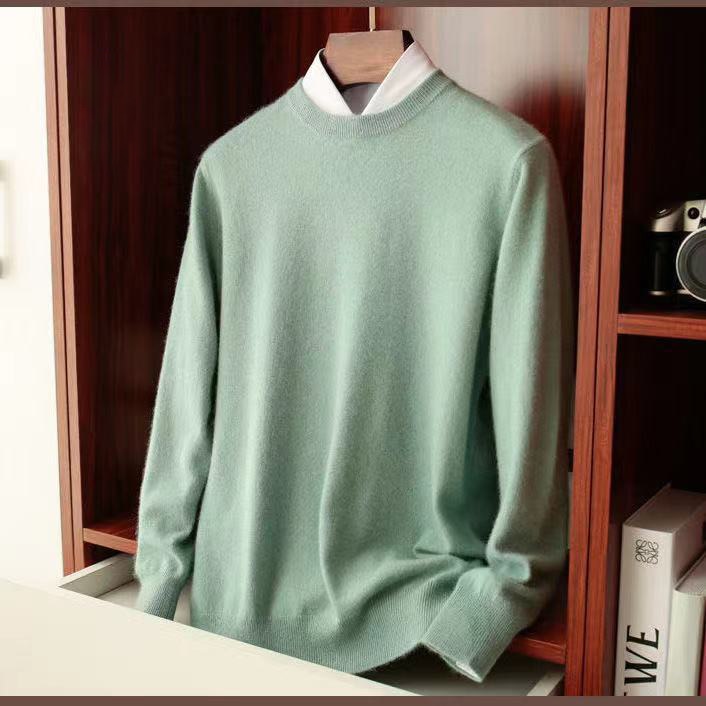 Men's Knitted Jumper with Round Neck