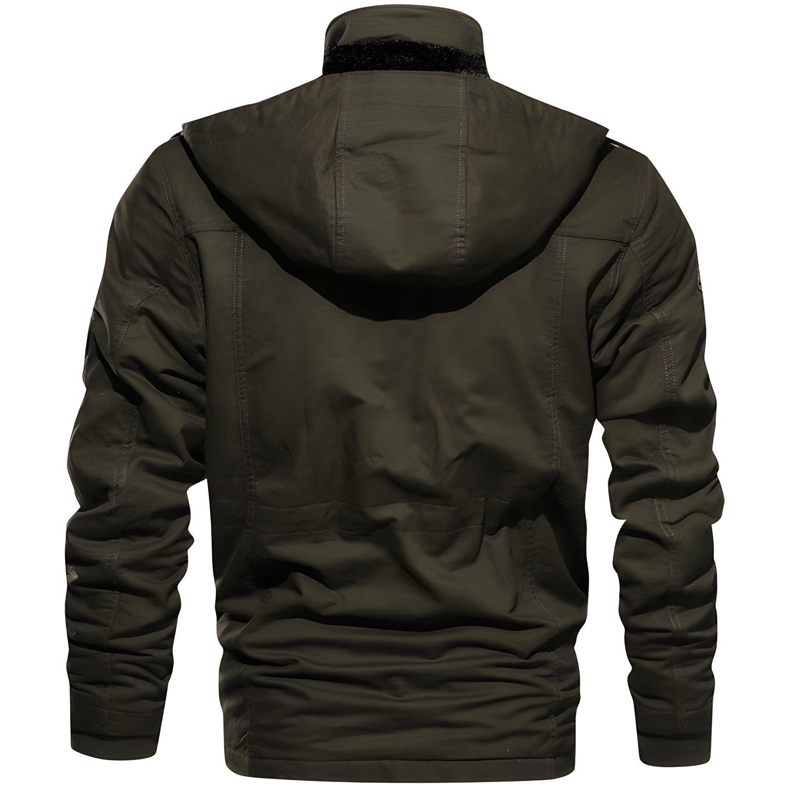 Men's Fleece-Lined Jacket with Hood
