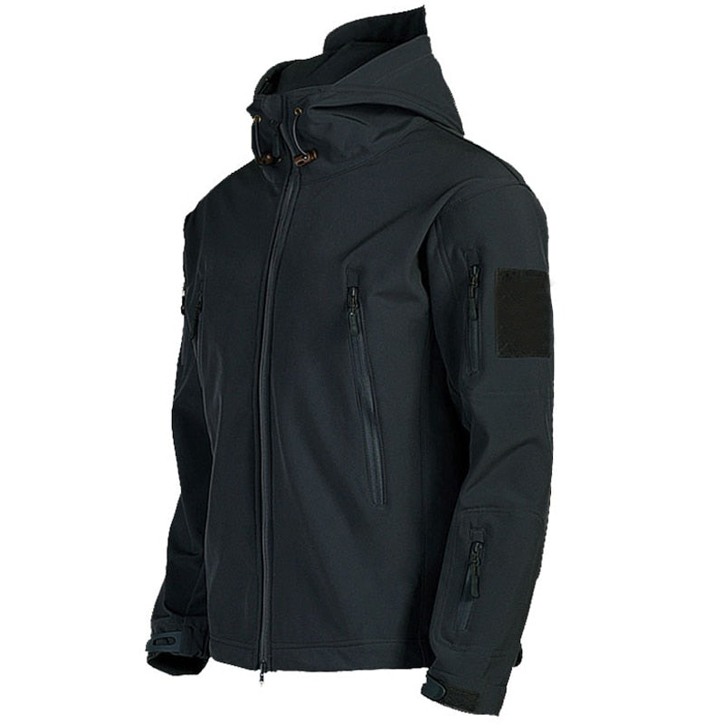 Men's Outdoor Military Jacket with Storage Pockets