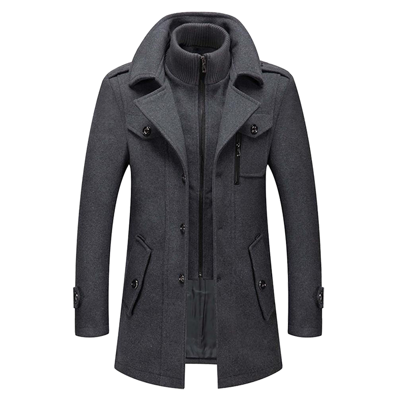 Men's Wool Blend Winter Coat