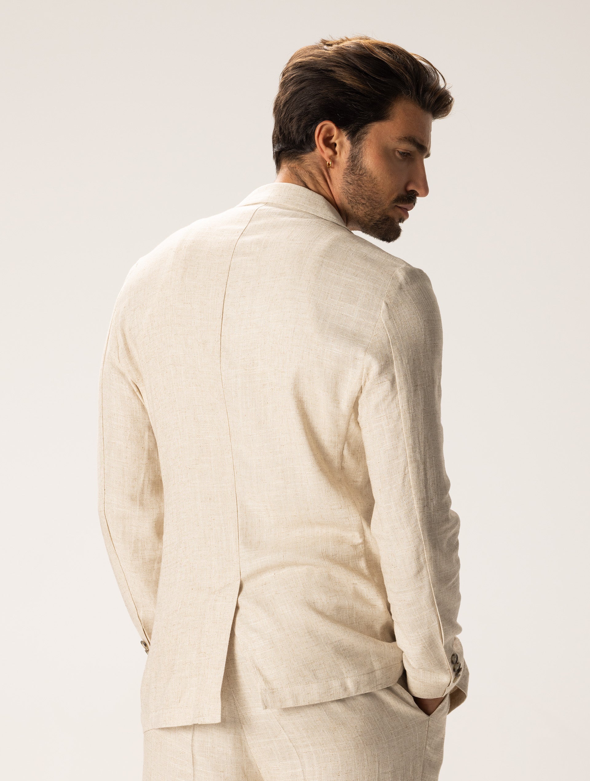 Men's Linen Blazer Regular Fit