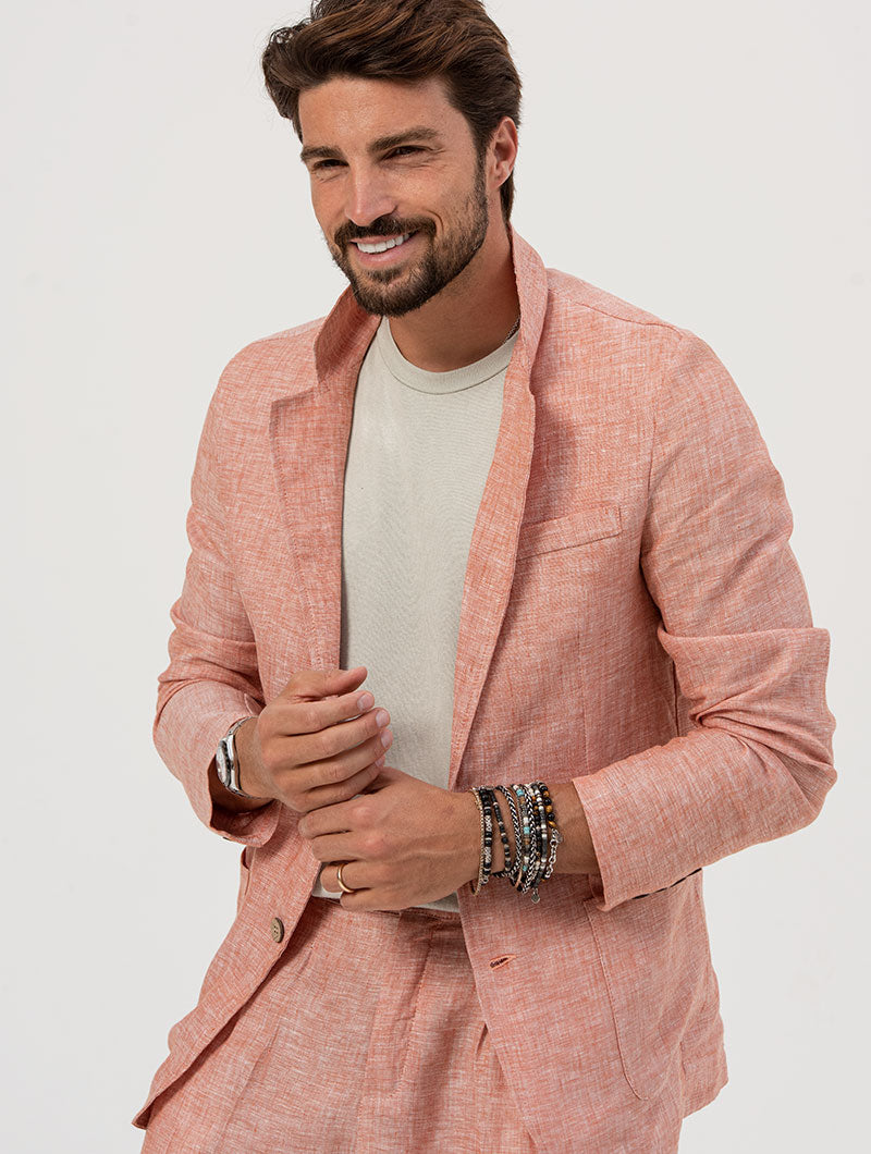 Men's Linen Blazer Slim Fit