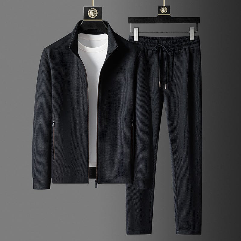Men's tracksuit set with zip jacket