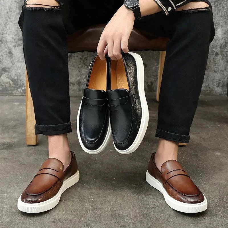 Men's Casual Loafers in British Style