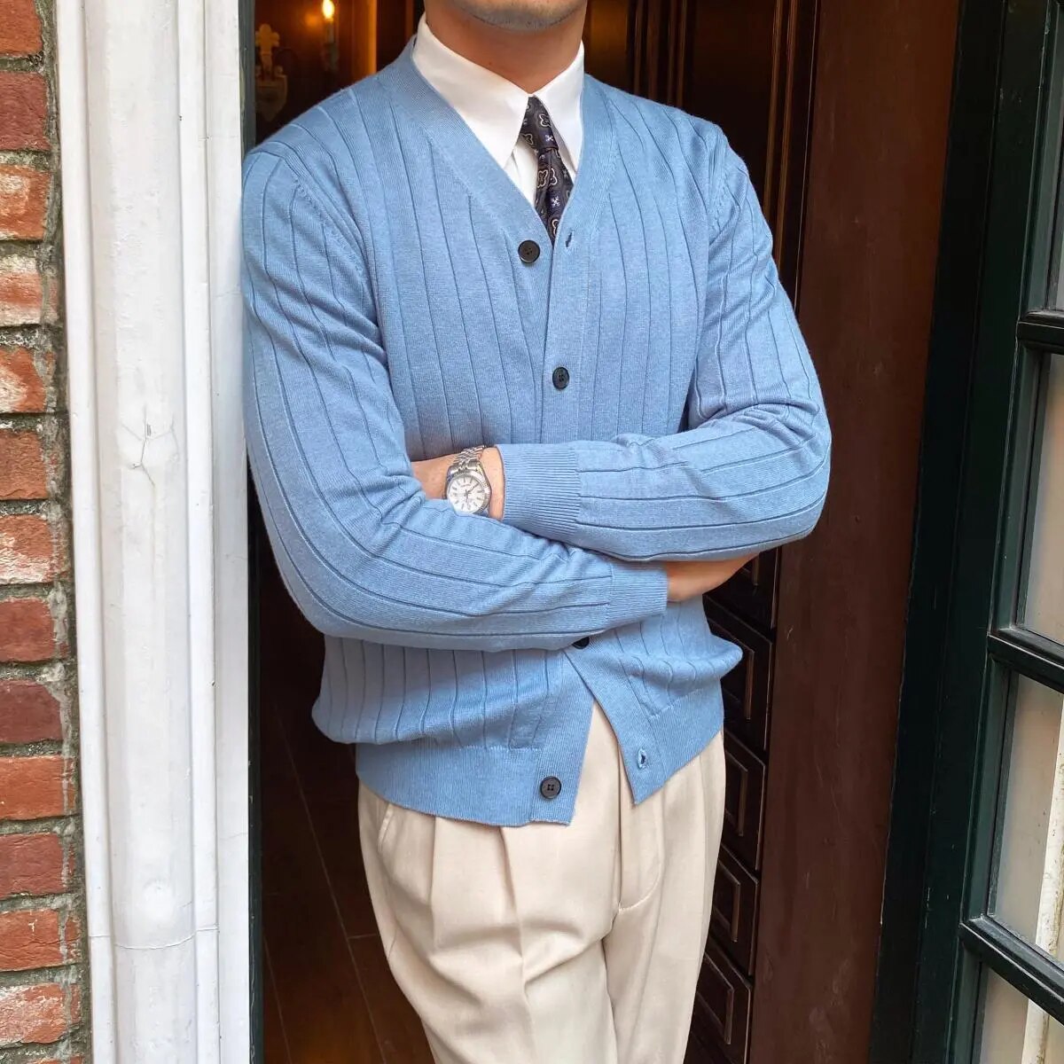 Men's Elegant Cardigan Regular Fit