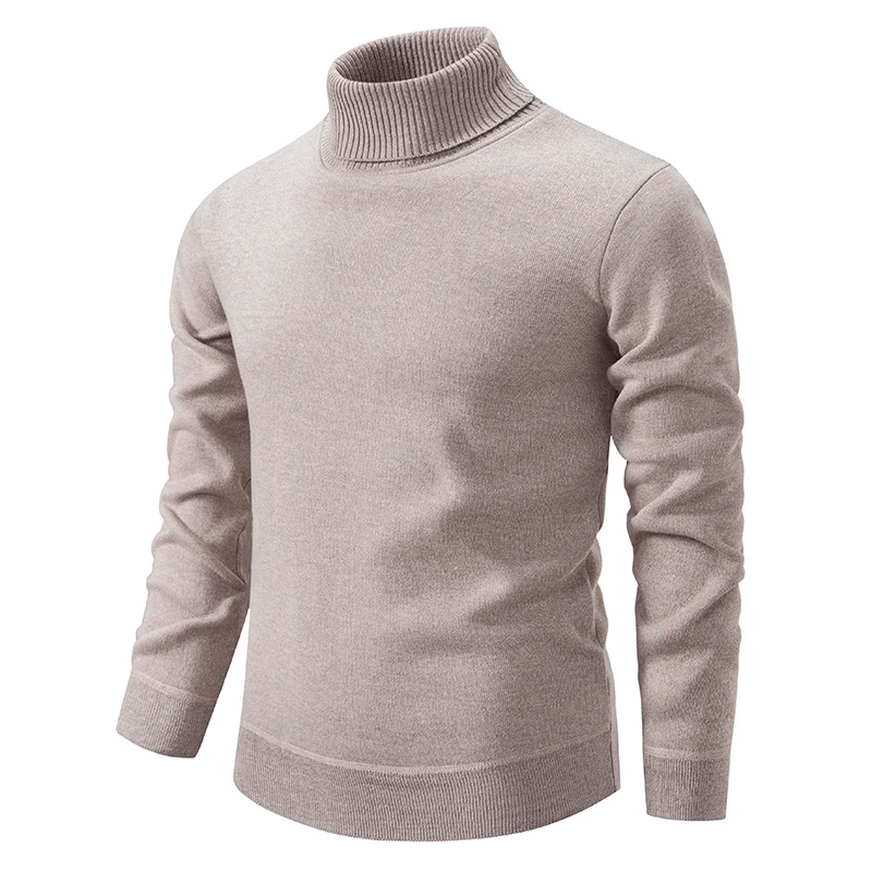 Men's Roll Neck Jumper in Virgin Wool