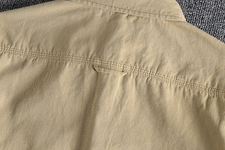 Men's Cotton and Linen Shirt with Elegant Style