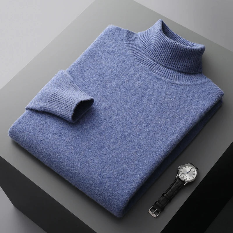Men's Wool Turtleneck Premium Quality