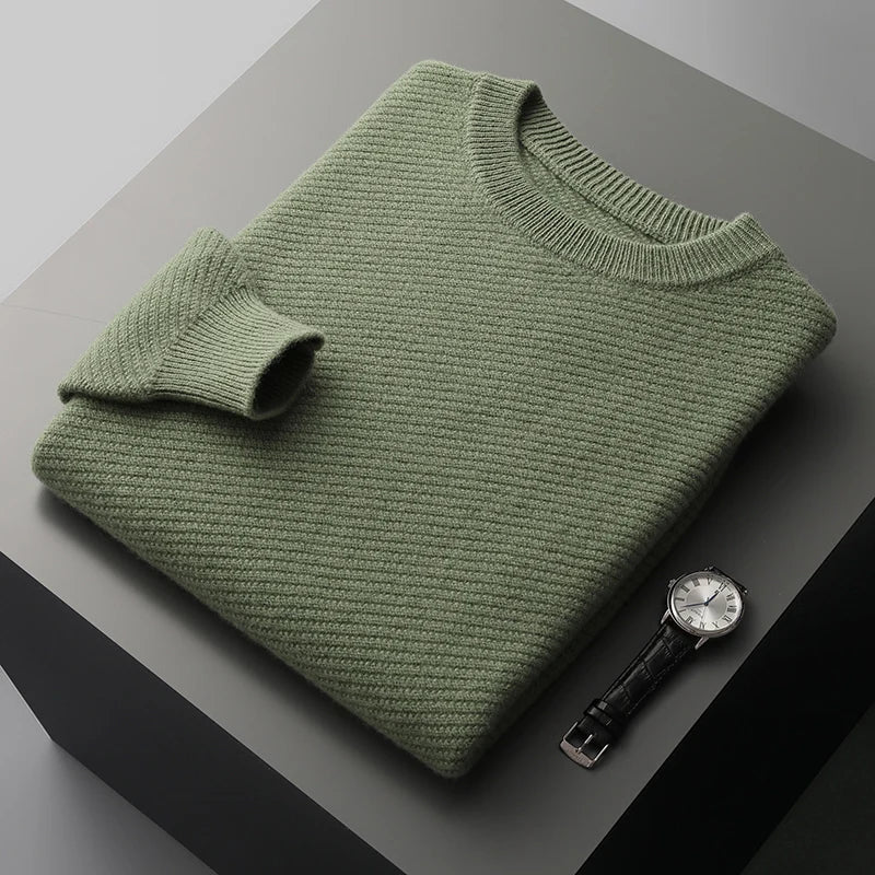 Men's wool crew neck premium quality