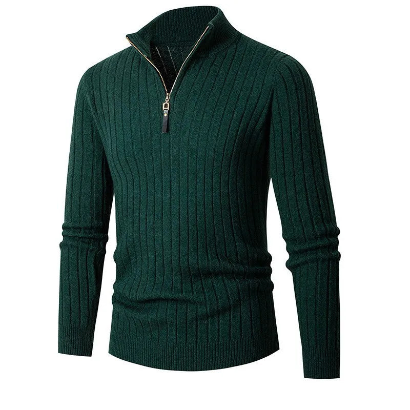 Men's Half Zip Jumper Premium Cotton