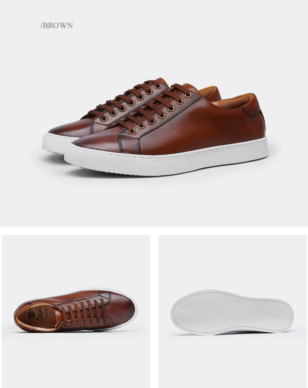 Men's Leather Brown Shoes