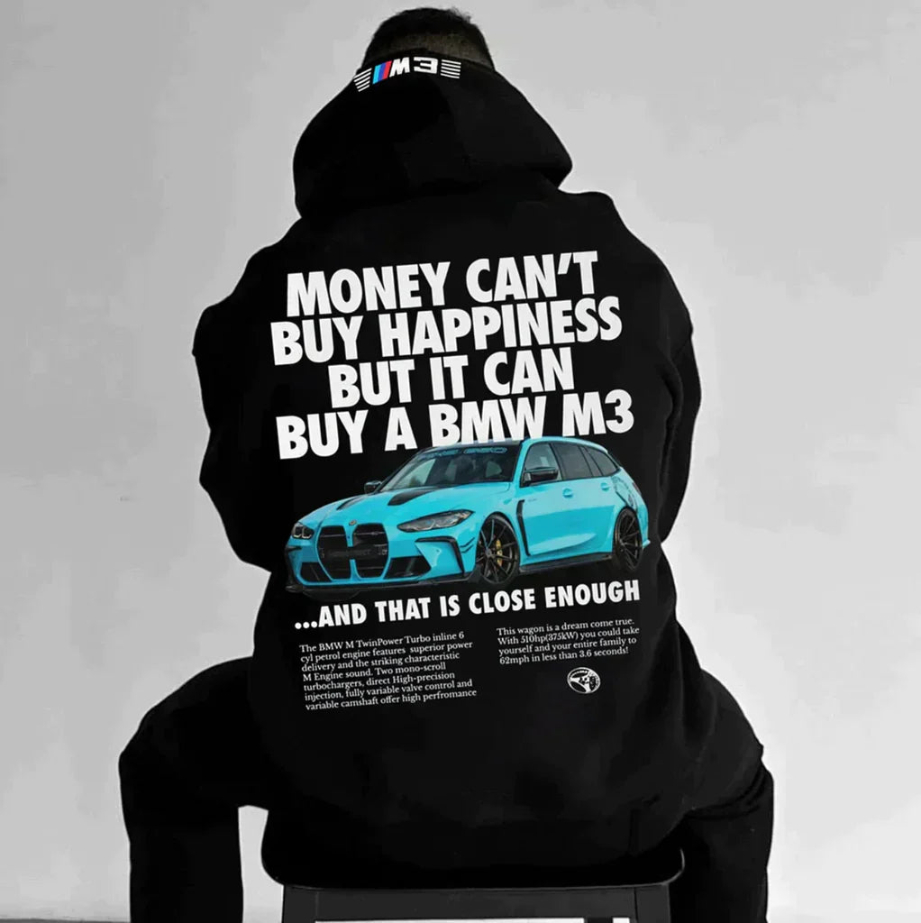 Unisex oversized hoodie racing design
