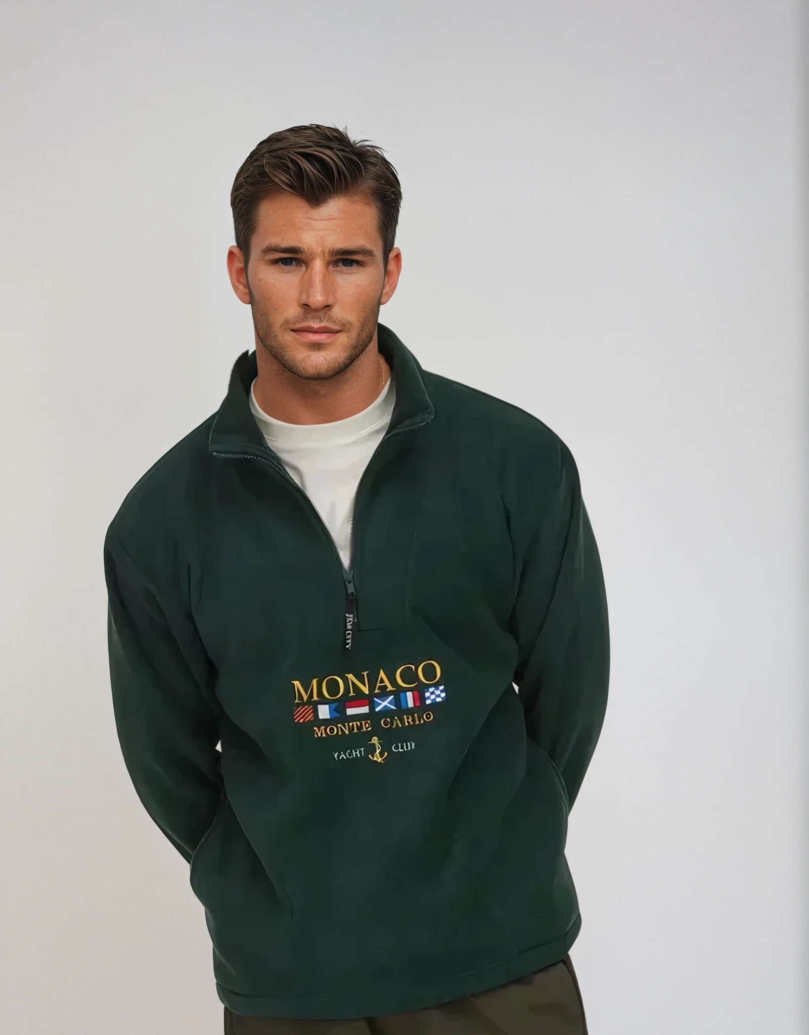Men's Half-Zip Jumper Monaco Stylish