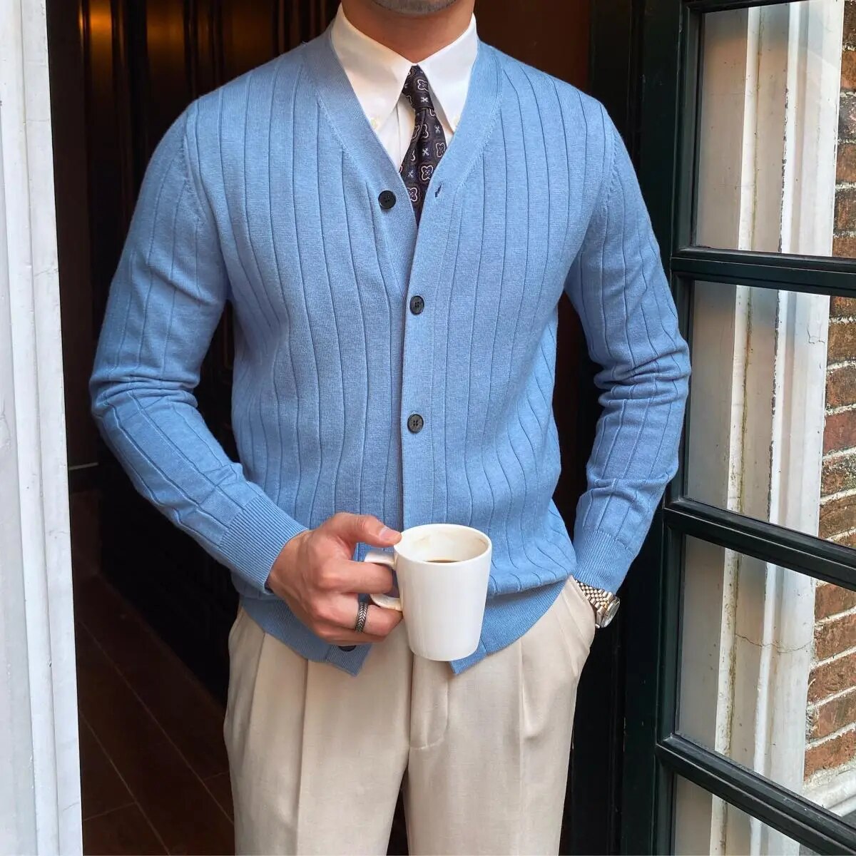 Men's Elegant Cardigan Regular Fit