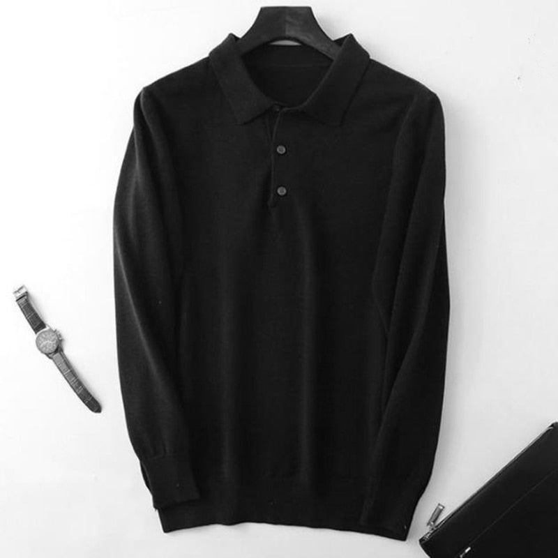 Men's Casual Jumper with Stripe Pattern