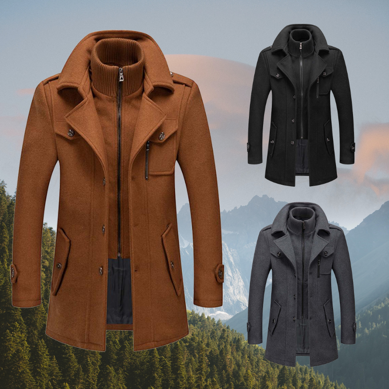 Men's Wool Blend Winter Coat