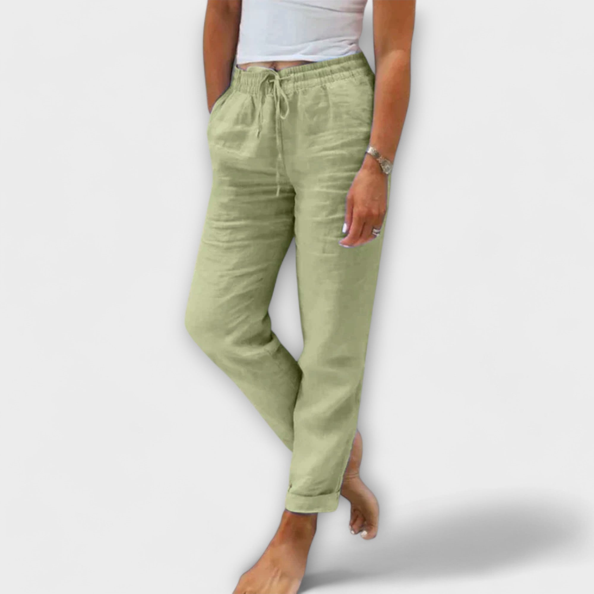 Sophie™ - Linen Blend Stretch Pants