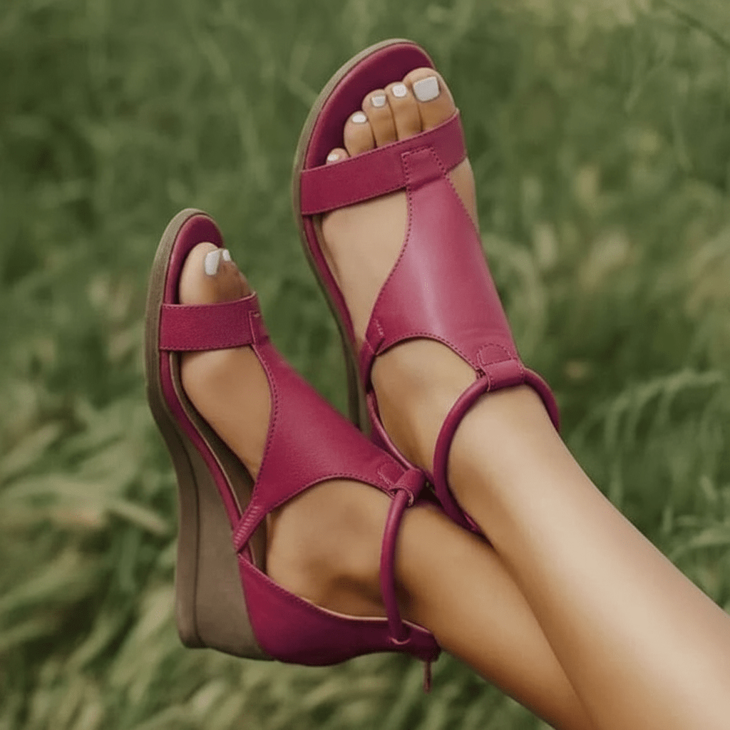 ASHLEY | Comfort Wedge Sandals