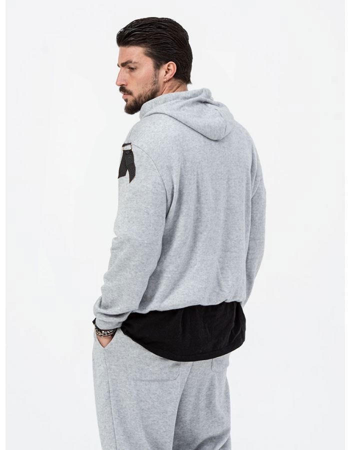 Men's Oversized Hoodie with Subtle Details