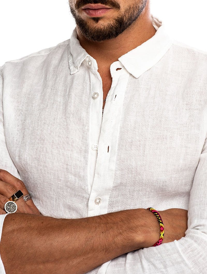 Men's Slim Fit Linen Shirt Timeless