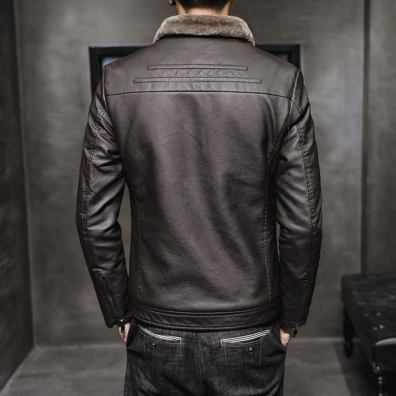Men's Leather Jacket with Timeless Style