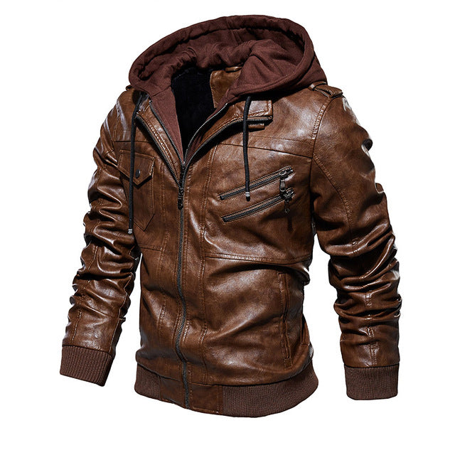 Men's Leather Jacket with Italian Elegance