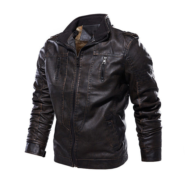 Men's Leather Jacket with Italian Elegance