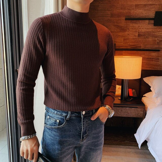 Men's Jumper with Timeless Stripes