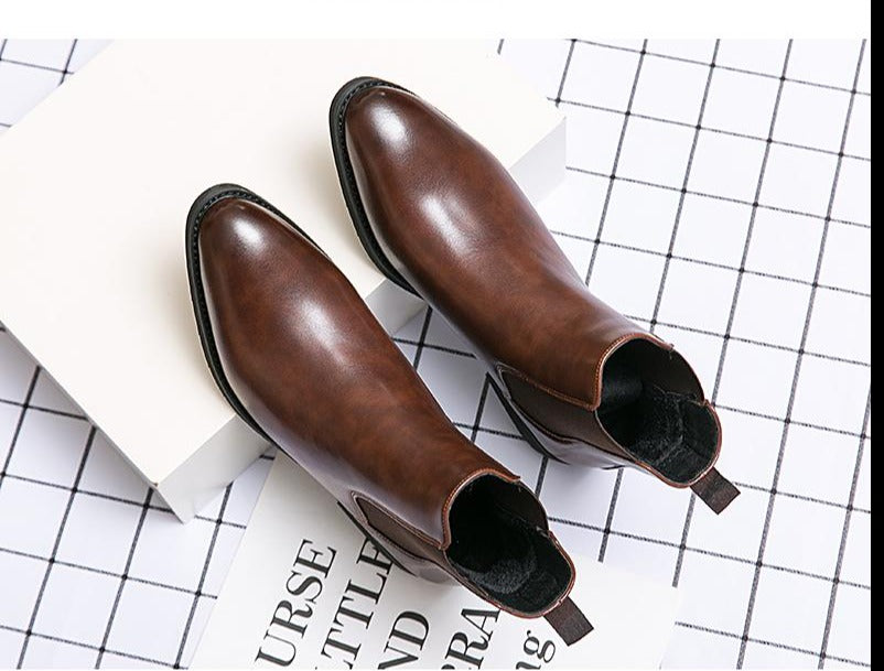 Men's Casual Leather Boots Stylish