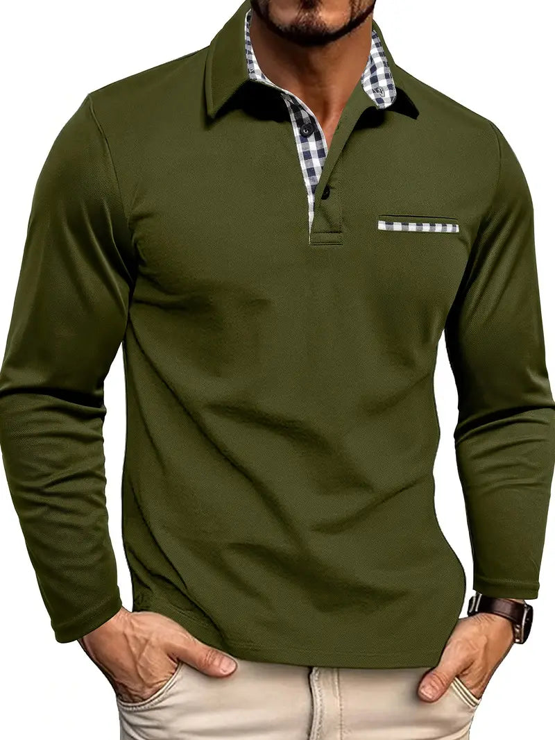 Men's Long Sleeve Polo