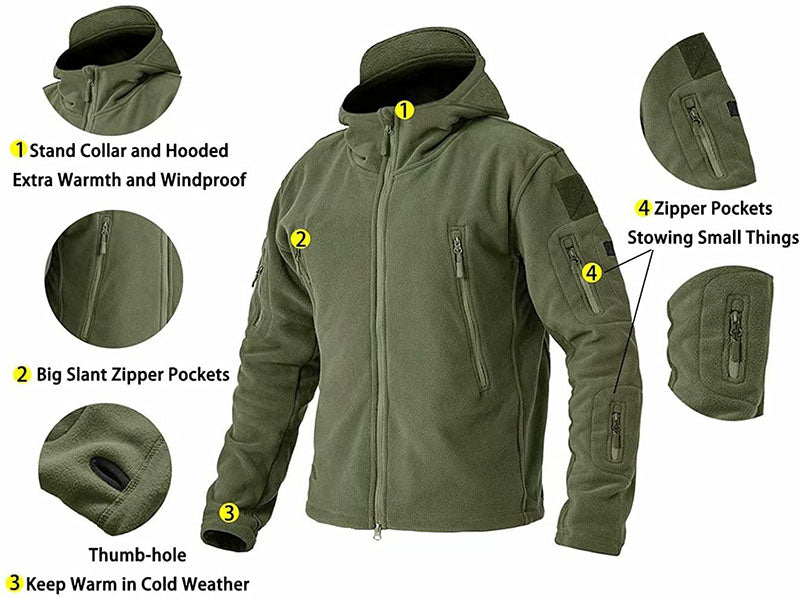 Men's Outdoor Fleece Jacket Comfortable