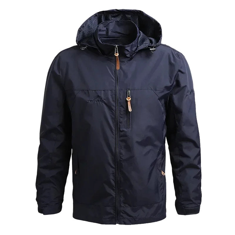 Men's Waterproof Hooded Jacket Outdoor Essential