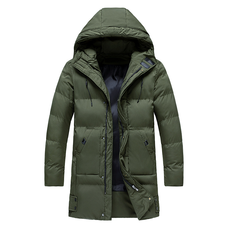 Men's Padded Long Winter Jacket