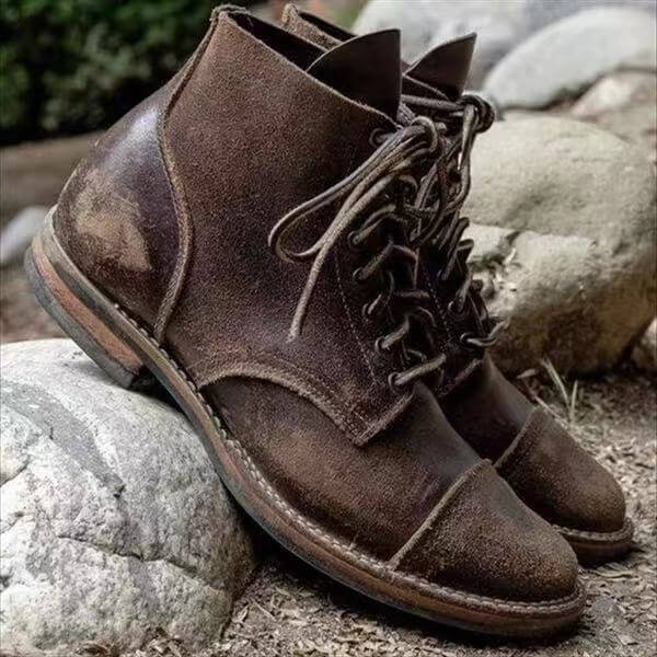Men's Leather High Boots