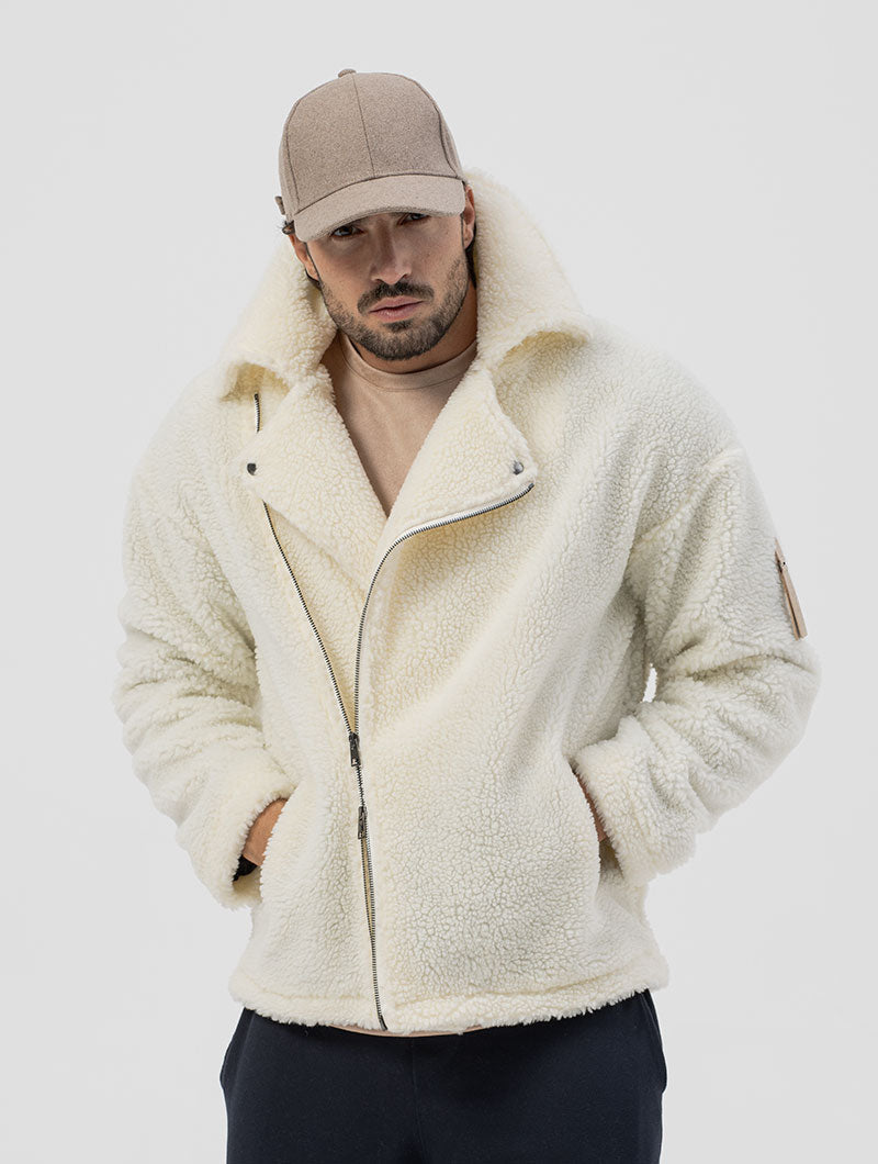 Men's Slim Fit Jacket with Zip Closure