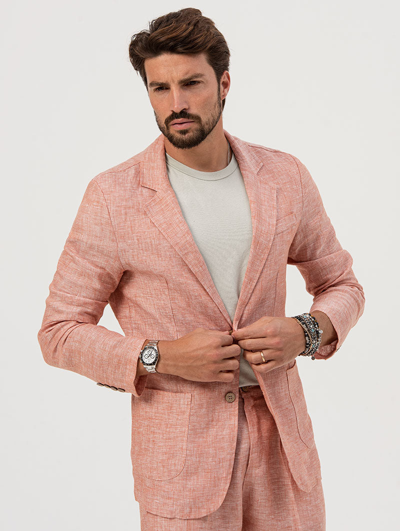 Men's Linen Blazer Slim Fit