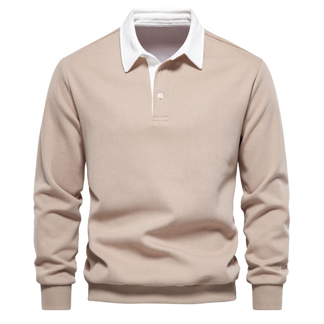 Men's Long Sleeve Polo with Classic Design
