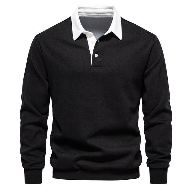 Men's Long Sleeve Polo with Classic Design